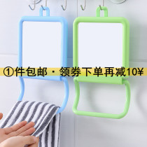 Makeup Mirror Desktop Wall-mounted Dual Purpose Mirror Bathroom Wall-mounted Dresser Desk Mirror Dorm Room Mirror Hanging Towel Mirror Dorm Room