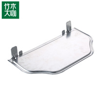 Bamboo and wood coffee outdoor barbecue grill barbecue thickened aluminum alloy storage plate table seasoning plate Barbecue accessories tools