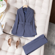 Blue Temperament Small Suit Suit Woman