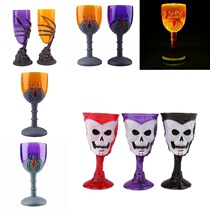 Halloween creative glowing gleaming Cup plastic water Cup LED color gleaming Cup ghost Claw Cup Ghost Head Cup Spider Cup