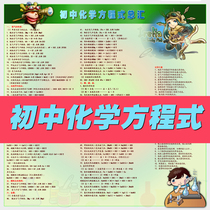 Junior high school chemical equation summary Daquan knowledge point wall chart examination chemistry review laboratory classroom wall stickers