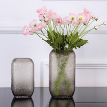 Nordic transparent Colour Home Ornament Table Light Lavish Creative Glass Modern Water Raising Living Room Flower Flower Vase Pendulum Pieces