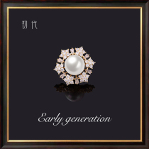 Pearl temperament anti-light brooch female neckline open shirt buckle small pin fixed clothes decoration Japanese and Korean Joker temperament