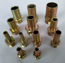 Galvanized steel pagoda joint outer wire hexagonal leather pipe Green head hose water pipe nozzle 2 minutes 3 minutes 4 minutes 6 minutes 1 inch