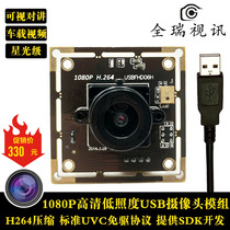  1080P HD USB Camera module SONY IMX322 chip Starlight level low illumination H264 output