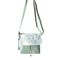 Xia new simple forest literature Chinese style ancient style Hanfu canvas bag crossbody fairy cloth bag small square bag