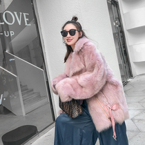 dearyan 2021 new fall winter women's fur pink locomotive Tuscana fur coat