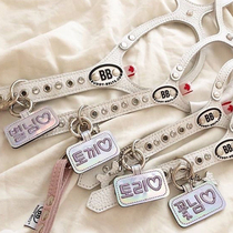 Big Fried Hair Korea Embroidered Laser Pet Name Card Cat Dog Listed Personality Nameplate Custom oh