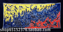 Batik painting Guizhou Miao batik decorative wall Wall Han beast figure 190 * 110CM