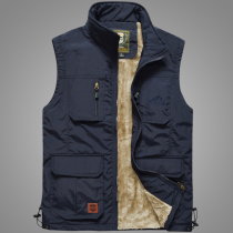 Mens vest Spring and autumn outdoor sports leisure multi-pocket fishing reporter photography vest jacket sleeveless horse clip