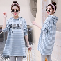 Pregnant women autumn suit Fashion Net Red Air long sleeve clothes spring and autumn clothes out loose Autumn Sweater women