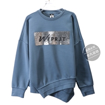 361 degree sports sweater womens 2020 winter new womens 361 sequin long sleeve sweater round neck pullover sportswear