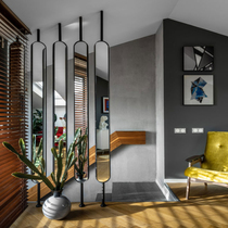 Light extravagant screen Changhong art glass partition modern minimalist bedroom living room partition decorated beauty salon mirror