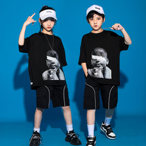 Girls street dance suit hip-hop tide suit childrens summer June 1 show performance clothes cool and handsome childrens net red tide dress