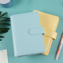 A6 hands account book art girl student cute girl 2021 new pint tennis red trumpet simple gum cover hand ledger small buns loose-leaf portable box blank carry-on girl day note detachable