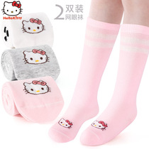 Hello Kitty Girls in the spring and autumn baby stockings cotton super cute summer childrens socks thin