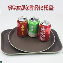 Restaurant Dining bar Hotel restaurant special serving dish KTV non-slip tray Rectangular round large