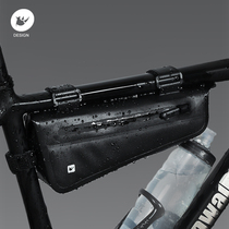 Bicycle bag front beam bag triangle bag waterproof mountain bike equipment upper pipe bag large capacity frame bag folding car bag