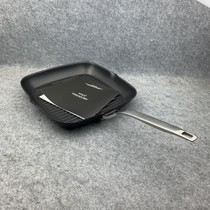 Export square stripe steak frying pan non-stick frying pan BBQ barbecue plate original packaging only two