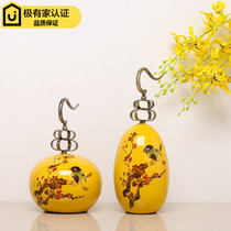 Modern new Chinese creative resin storage tank ornaments living room home crafts model room exhibition hall soft decorations