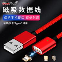 SUNPHG magnetic data cable magnetic phone charging cable Android Type-C three-in-one magnet data cable 2 4A
