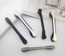 Modern minimalist black gold two-piece zinc alloy handle bathroom cabinet drawer cabinet door handle hardware handle