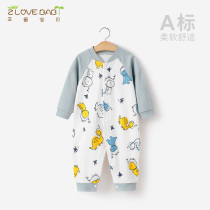 Newborn jumpsuit romper air-conditioning clothes baby clothes cotton spring autumn summer long-sleeved baby pajamas rompers