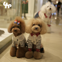 Unpet Bao dependents Pet puppy clothes spring Teddy teddy Bears Snow Narui sailor with long sleeve hat pooch