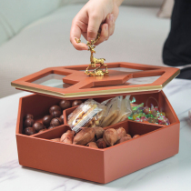 Light luxury home living room coffee table dried fruit plate snack plate plate plate American high-end creative coffee table storage plate ornaments