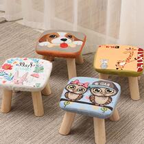 Bb stool solid wood stool convenient small stool table stool round Pier wooden four-corner stool seat comfortable round childrens stool