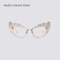 HAZE glasses PALM Stainless Steel Leaf lens Cut Fashion Sunglasses Sunglasses Unisex