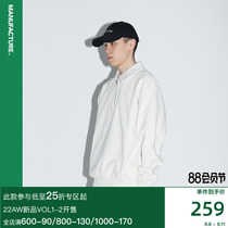 MANUFACTURE BY ATTEMPT text printing jacket Polo shirt (discount items are not changed)