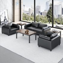 Simple modern office office sofa business set Reception Room reception area trio coffee table combination furniture