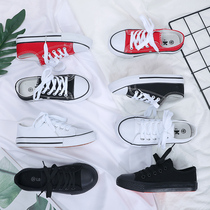  Childrens low-top canvas shoes Girls white cloth shoes 2019 spring and Autumn student boys casual sports shoes sneakers medium and large