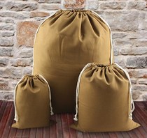 Canvas storage bag Extra-large bundle pocket Cotton and linen drawstring bag transfer bag Hotel storage bed linen bag custom-made