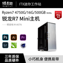 Habitat M-A67N AMD Ryzen7 4750G Inwin Chopin Nuclear Display HD 4K ITXmini Office Design Game