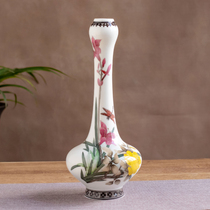 Master Hand-painted Department of Hunan Arts and Crafts Artist Qu Xibo is graceful and standing flower vase