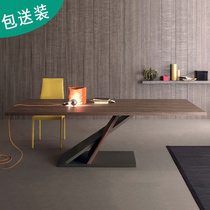 Book Room Computer Desk Office Solid Wood Double School Brief Modern Industrial Wind Bench boss lengthened Nordic desk