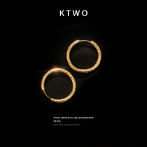 New Korean fashion temperament bag K gold earrings female simple net red niche cold wind earring earrings jewelry