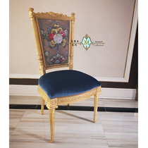 Isabella French style palace solid wood dining table round 1 5 m Applique Wood Leather Gold Silver Leaf Heavy Work Carved Dining Chair