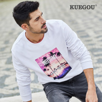 Special offer]Mens sweater mens spring new fashion landscape printing clothes round neck pullover sweater 2236
