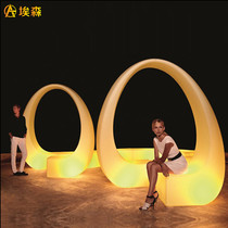 LED luminous seat Leisure arch Outdoor shopping mall Wedding Modern middle hall Hotel lobby creative beauty Chen stool