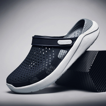 Hole shoes men summer outdoor bag head slippers sandals non-slip outside wear sandals dual purpose slippers men