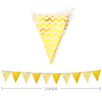 Hot stamping birthday pennant banner birthday party small flag decoration products year old background wall layout banner