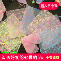 Luminous square origami paper Crane Origami luminous handmade paper material luminous paper crane lover gift