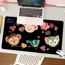 Popular cartoon bear rabbit large mouse pad office computer keyboard pad Cute female notebook desk pad custom