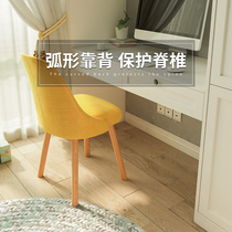 Muyou home computer chair Simple dormitory study desk and chair Student learning and writing stool Solid wood backrest office chair