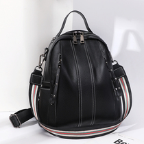 Leather backpack womens 2021 new fashion versatile lightweight casual shoulder bag Korean version of womens soft leather travel bag