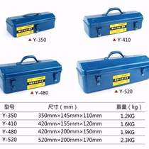 Thick iron toolbox large medium and small household hardware iron tool box iron box portable storage box car