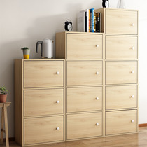 Simple locker with door simple modern bookcase free combination lattice cabinet economical bookshelf furniture locker